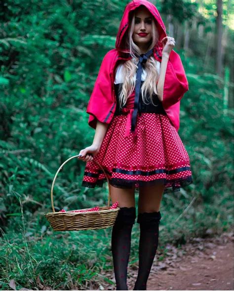 Chapeuzinho Vermelho Fantasia Outfits Y2k Streetwear Clothes