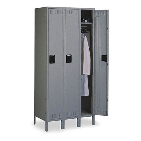 Tennsco 36 In X 15 In X 78 In Louvered Wardrobe Locker 3w066 Stk 121572 3 Gray Grainger