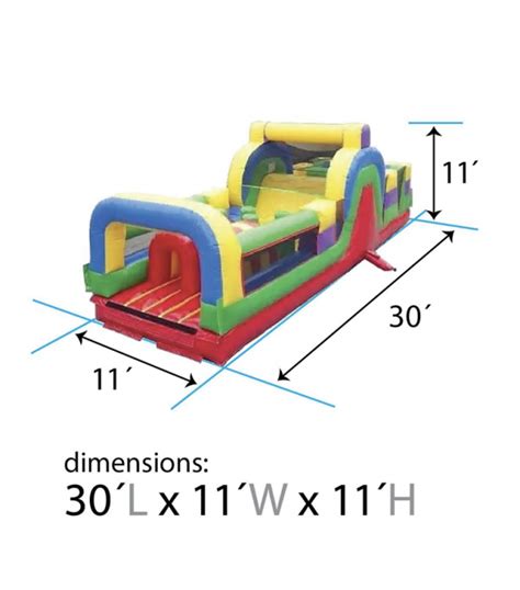 30ft Obstacle Course Fun Masters Inflatable Rentals