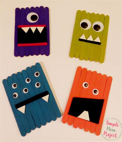 20 Easy To Make Diy Halloween And Fall Popsicle Stick Crafts For Kids