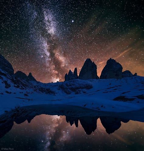 Milky Way Over The Dolomites Photo By Max Rive Exploring Space