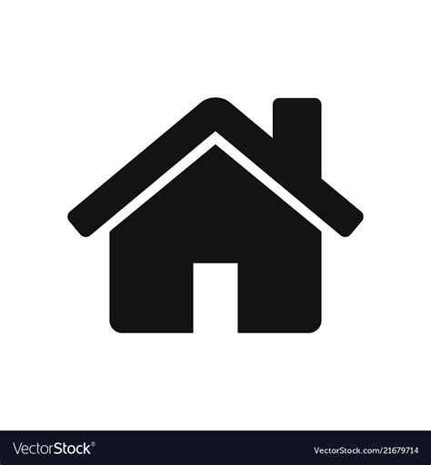 Home Icon House Real Estate Residential Symbol Vector Image
