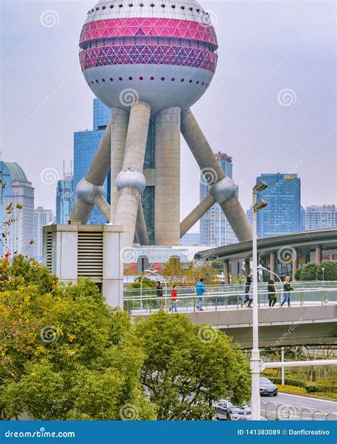 Oriental Pearl Building Shanghai China Editorial Stock Image Image