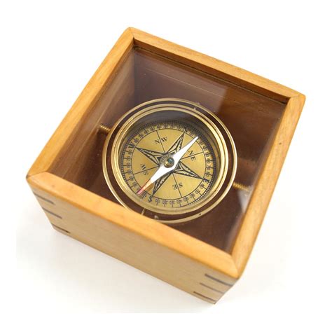 Master Gimbal Compass With Wooden Box