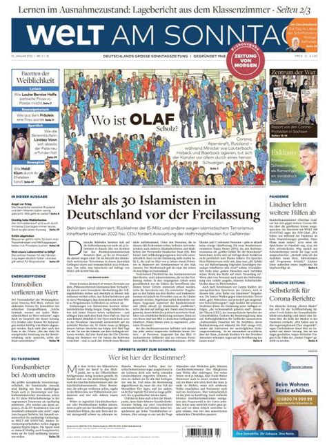 Welt Am Sonntag Print Media Data
