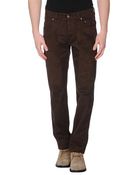 Jeckerson Brown Casual Pants For Men Lyst