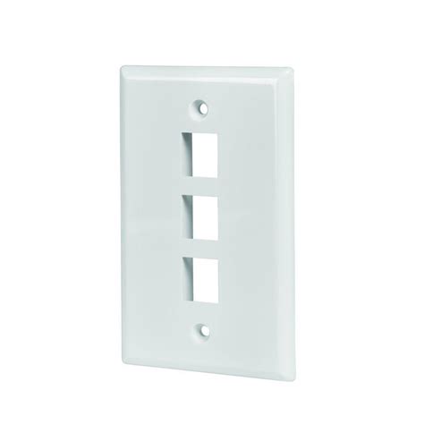 Maybe you would like to learn more about one of these? Commercial Electric 3-Port Wall Plate - White-5003-WH - The Home Depot