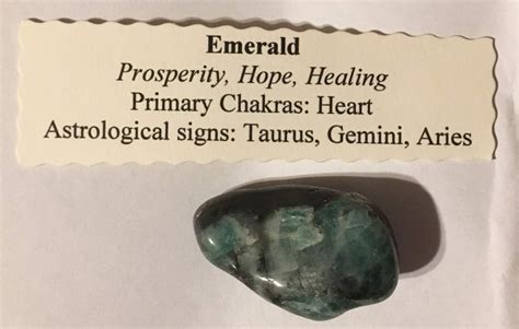 Emerald Astrology Signs Crystal Collection Gemini
