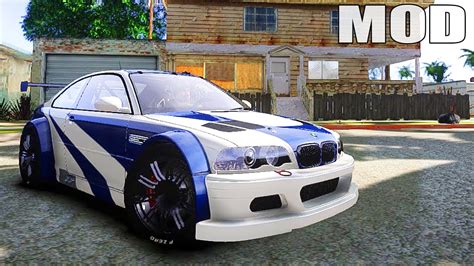 It was great with engine sound. GTA IV San Andreas BETA - BMW M3 GTR MW 2012 MOD - YouTube