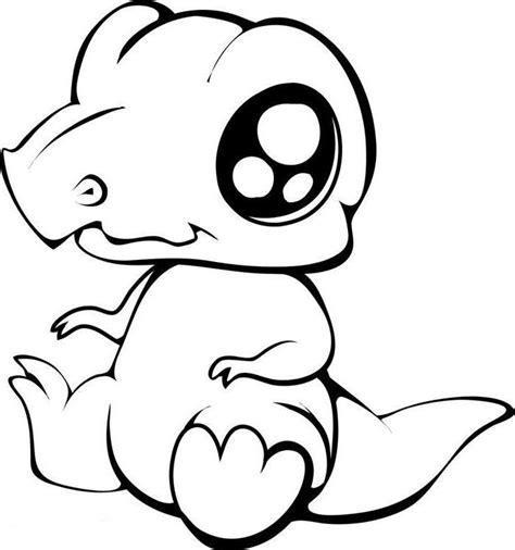 Coloring pages of dogs to print. Download and Print Cute Baby T-rex Dinosaur Coloring Pages ...