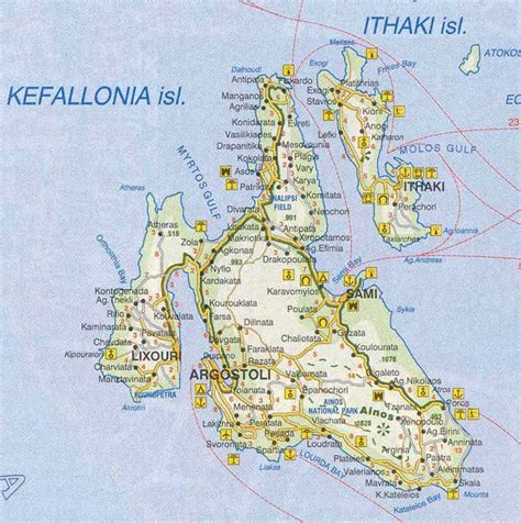 Greece Map Of Kefalonia Mappa Idee Di Viaggio Immagini