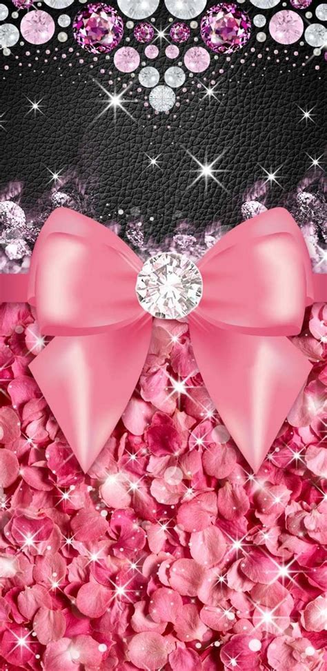 Pin By Nicolemaree77 On Bow Wallpaper Pink Wallpaper Girly Bling
