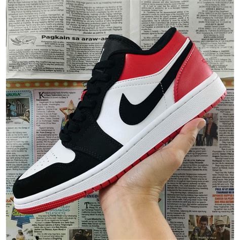 【ふるさと割】 Nike Air Jordan 1 Low Black Toe Asakusasubjp