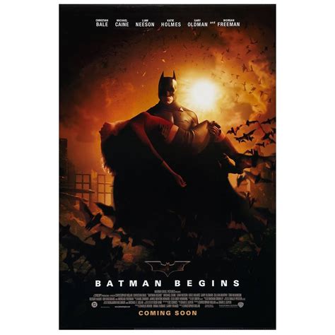 Affiche Du Film Batman Begins Batman Commence 2005 En Vente Sur
