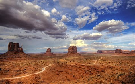 Valley Of A Monument Desert Area Red Sand High Sandy Hams Tribal Park