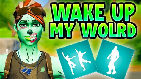 Fortnite Montage Wake Up And My World Ayo And Teo New Emote Youtube