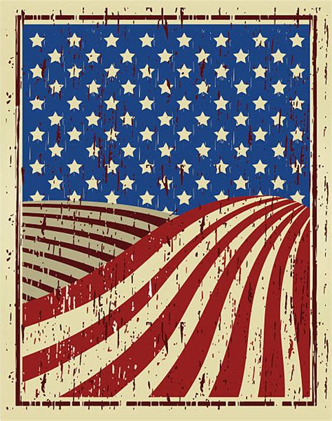 The image was scanned from a circa 1920 children's rhyme book. Royalty Free Vintage American Flag Clip Art, Vector Images ...
