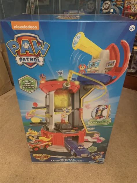 Paw Patrol Mighty Pups Super Paws Lookout Tower Playset With Lights