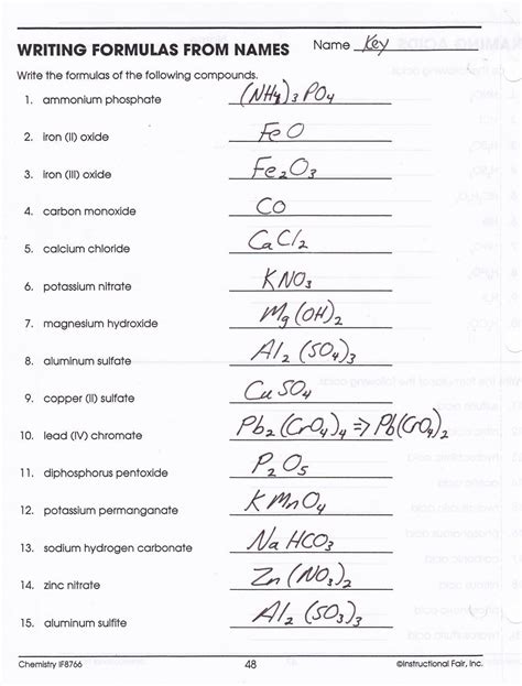 Naming And Covalent Compounds Worksheet