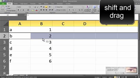 How To Move One Row Above Another In Excel Printable Templates