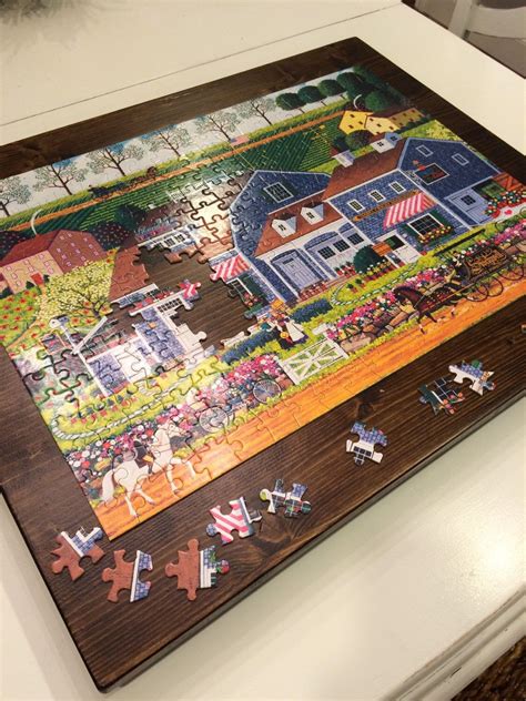 Cheap unique custom jigsaw puzzles 1000 pieces jigsaw puzzles for kids & adults & family. Custom wood puzzle board with lazy susan by ...