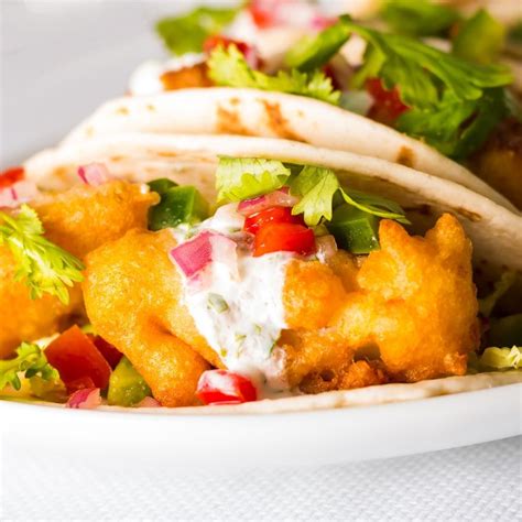 Fish tacos with battered cod. Cod Tacos with Beer Batter | Recipe | Beer battered fish ...