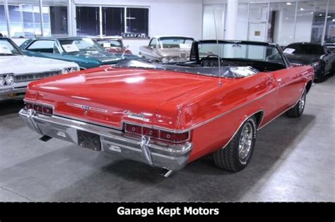 1966 Chevrolet Impala Ss Convertible Red Convertible 454 V8 75049 Miles