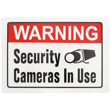 Everbilt 10 In X 14 In Security Cameras In Use Sign 31104 The