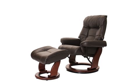 Great savings & free delivery / collection on many items. Knightsbridge - Swivel Recliner Chair And Stool In Dark ...