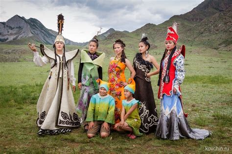 Altai People Folk Clothing Folk Costume Face And Body