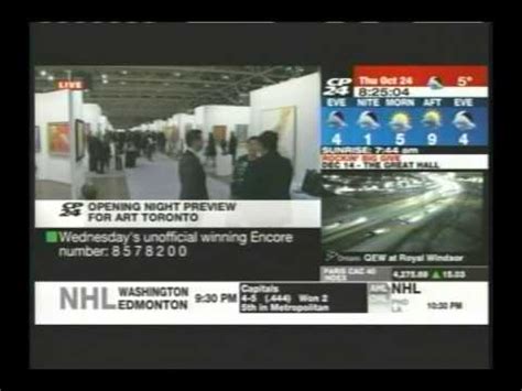Cp24 live at 5:30, simulcast on cfto/ctv toronto without cp24's news tickers. CP24 Live Eye at the Art Toronto 2013 Opening Night ...