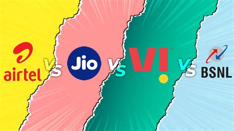 Airtel vs. Vi vs Jio vs.BSNL: Finding the Perfect Prepaid Plan