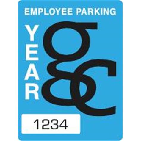 Custom Parking Permit Window Stickers 2 Diameter Package Of 100 Hd