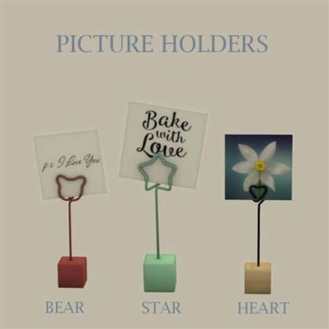 Leo Sims Picture Holders For The Sims 4 Picture Holders Place Card