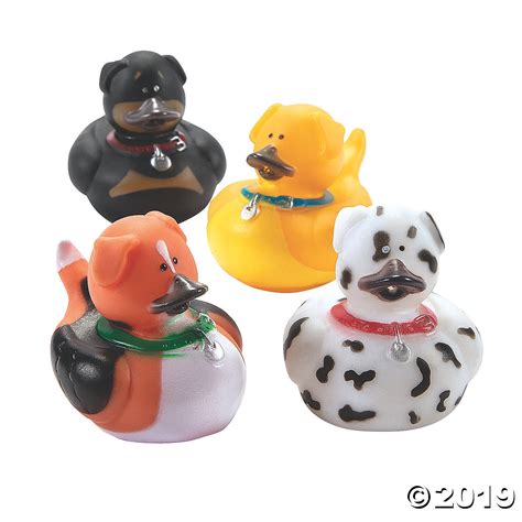 Dog Rubber Duckies 1 Dz By Fun Express