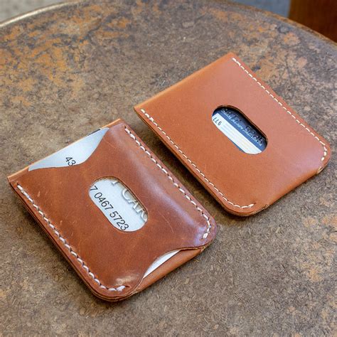 Make A Leather Card Holder With Flap Closure Free Pdf Template Set