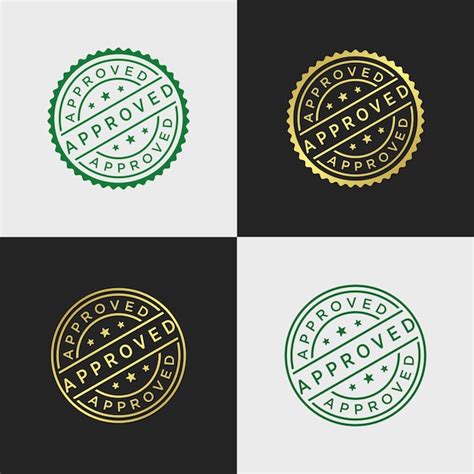Premium Vector Approved Stamp Vector Template