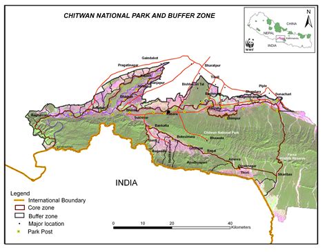 Royal Chitwan National Park Nepal Map Chitwan Park Nepal Mappery