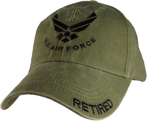 Us Air Force Retired Cap Green At Amazon Mens Clothing Store