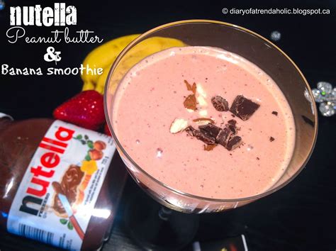 Nutella Peanut Butter And Banana Smoothie Chocolate Smoothie Recipes