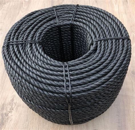 Black 3 Strand Polypropylene Poly Rope 8mm 10mm And 12mm Buy