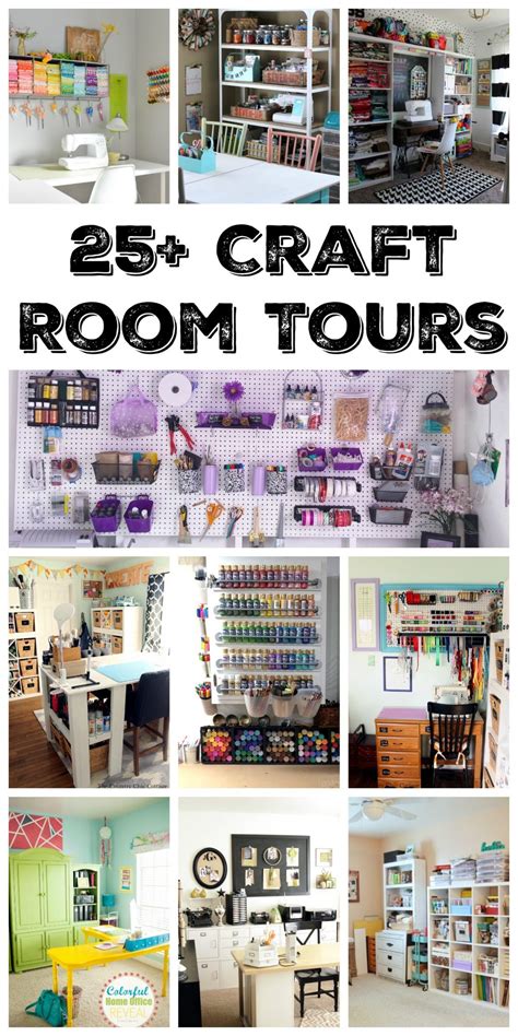 The reason people are unorganized is that they don't know where to put things. 25+ Organized Craft Rooms - The Country Chic Cottage