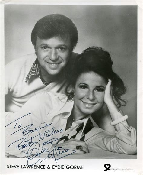 Steve And Eydie Lawrence And Gorme Autograph Signed Publicity Photograph