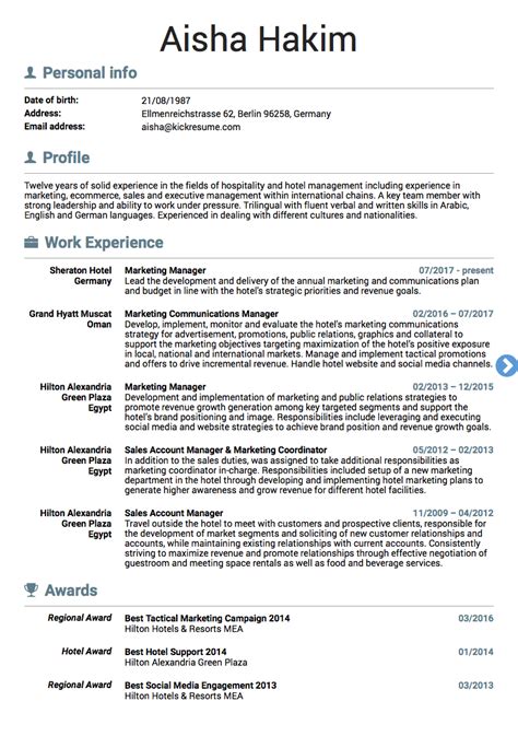 These resume services include professional. 10 Real Marketing Resume Examples That Got People Hired at ...