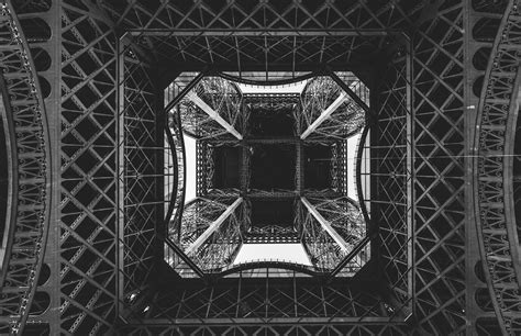 Under The Eiffel Tower Looking Up The At The Eiffel Tower Flickr