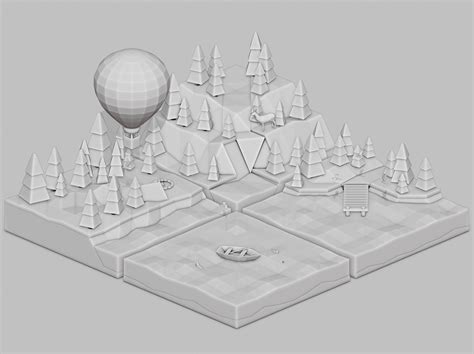 Low Poly World On Behance