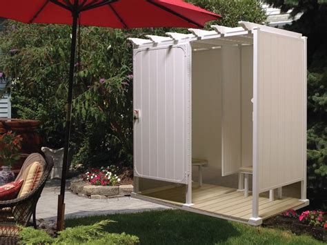 Outdoor Shower Kits Double Shower Stall Outdoor Bathroom Design Outdoor