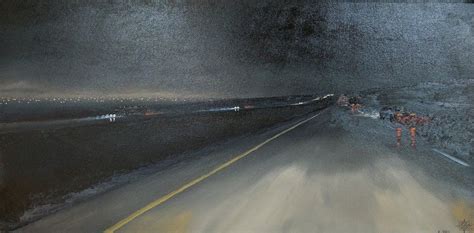 The Edge Of Night Size 36x18 Original Oil By Tyler Abshier Cool