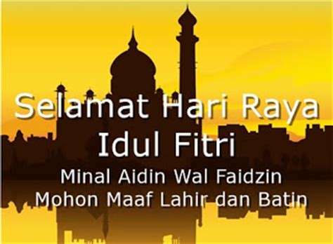 Minal aidin walfaizin 00:05:07 22 may 2020. Ucapan Selamat Lebaran Minal Aidin Wal Faidzin 2017 ...