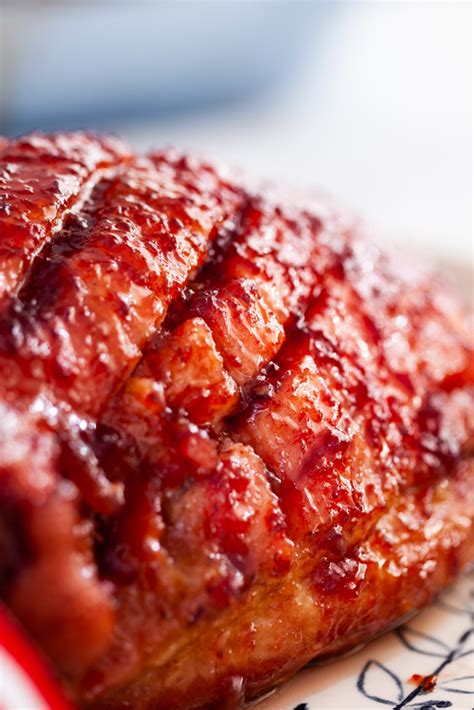 Sticky Cherry Glazed Ham Simply Delicious